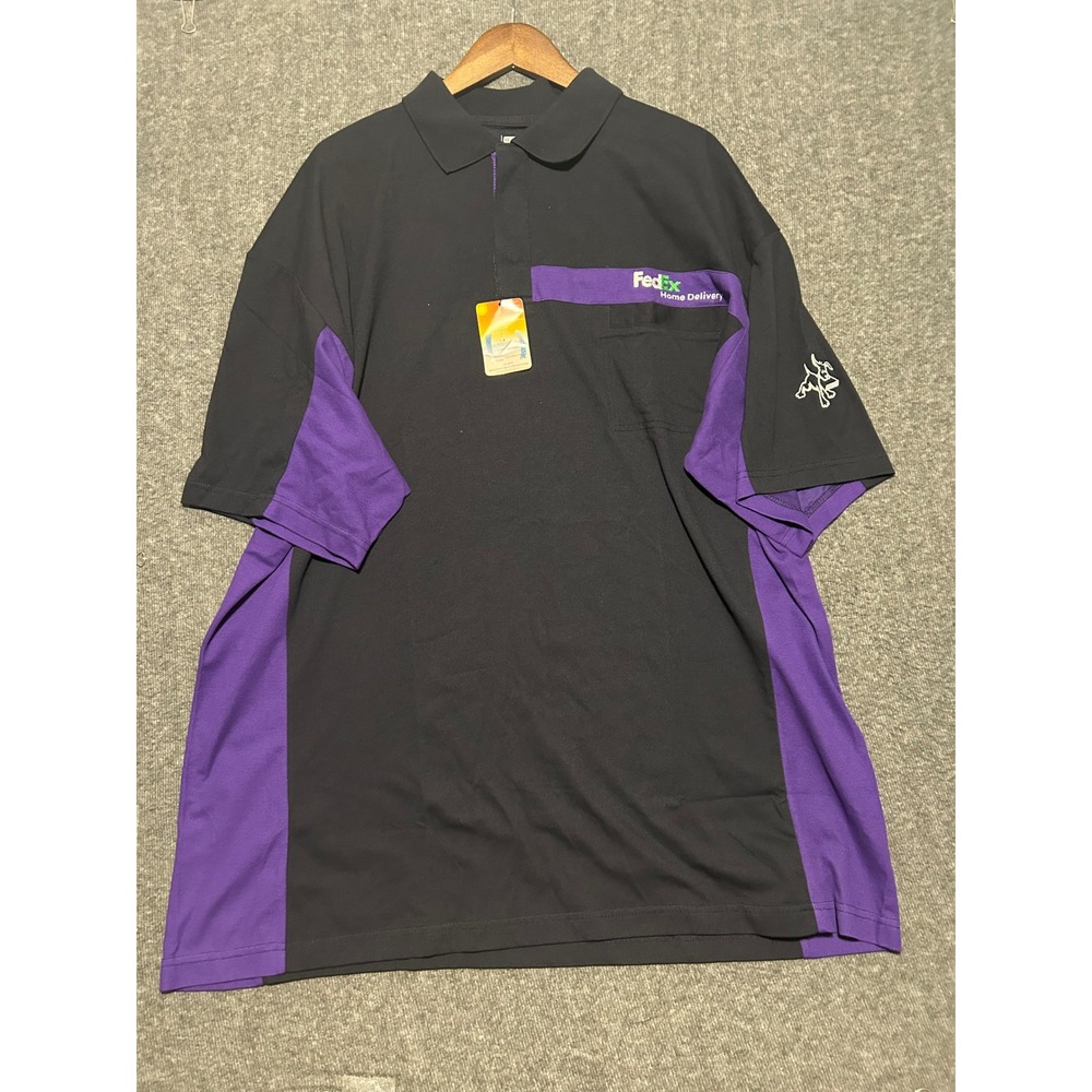 Fedex polo shirt mens work short sleeve size 3XL cotton poly blend